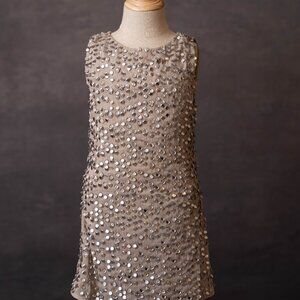 Joyfolie Silver Sequin Dress